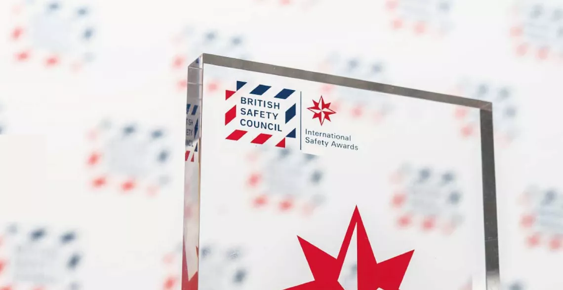 Exceptional H&S management recognized by British Safety Council